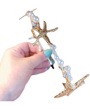 Yo-Happy Minimalist Marine Style Women's Metallic Gold Herringbone Pearl Jewelry | International Shipping - Buy Online on GoSupps.com