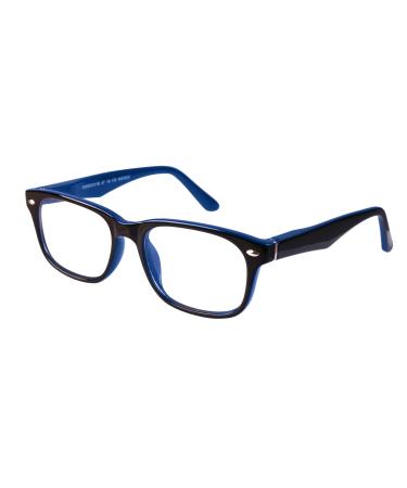 Foster Grant Blue Light E.Glasses Kids blue glasses ideal for PC tablet and smartphone non-graded glasses black and blue 5-10 years black and blue