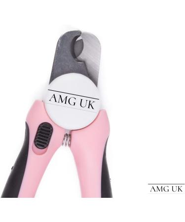 AMG Professional Pet Nail Clippers for Dogs & Cats with Protective Guard and Ergonomic Design - Includes Nail File - Ideal for Large & Small Pets - Buy Online on GoSupps.com