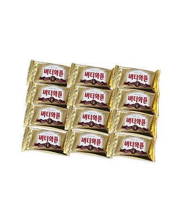 Korean souvenir Crown butter waffle cookies (Korean cookies)