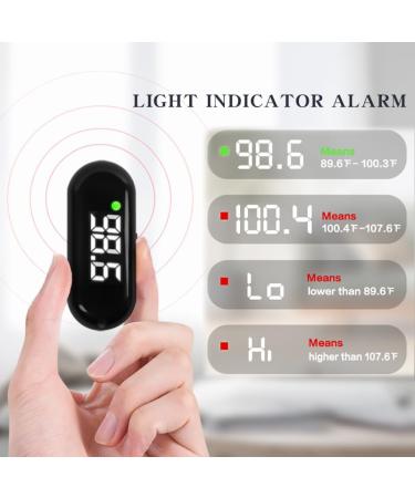 Medical Forehead Thermometer - Rechargeable Infrared Digital Thermometer for Adults & Kids | Fast Accurate Results Fever Alarm & LCD Display - Portable (Black - Buy Online on GoSupps.com