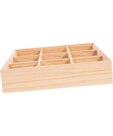 Alipis 3pcs Storage Box Food Tray Fruit Serving Case Tea Organizer for Tea Bags Service Box Wood Desktop 27.80X27.80X6.00CMx3pcs As Shownx3pcs - Buy Online on GoSupps.com