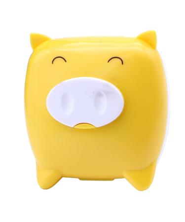 Gleavi 2 pieces Cartoon case container Cute case mini holder storage cartoon case glasses frame travel case m yellow