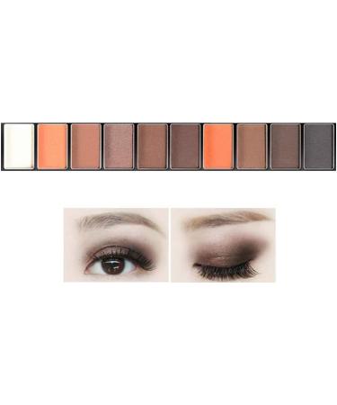 Clest F&H 10 Colors Eyeshadow Palette Pigmented Shades Makeup Palette Set Eye Makeup Matte Smoky Eyeshadow Colors for Long-Lasting Wear-1 - Buy Online on GoSupps.com