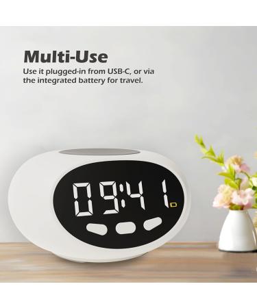 HEROSS Talking Alarm Clock - Extra Loud for Kids & Seniors | Easy-to-Use Clock for Hearing & Visually Impaired | White/Opulent Garden - Buy Online on GoSupps.com
