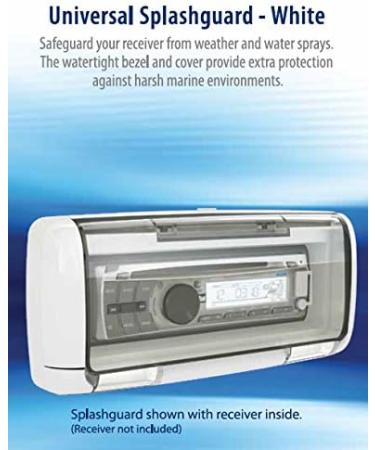 Dual Electronics SG3 Marine Radio Housing Unit - Waterproof Splashguard, Single DIN, Transparent White design - Buy Online on GoSupps.com