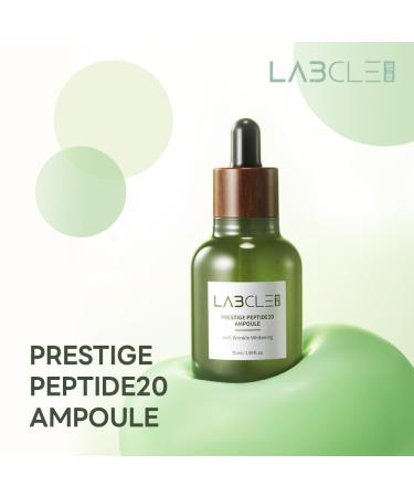 LABCLE Prestige Peptide20 Ampoule - Korean Glow Boosting Serum for All Skin Types | Rejuvenating & Moisturizing Facial Essence Paraben Free - 1.69 fl oz - Buy Online on GoSupps.com