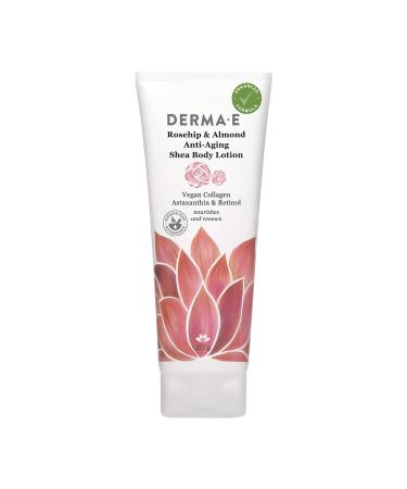 Derma E Protecting Shea Body Lotion Rosehip & Almond  8 oz (227 g) - Buy Online on GoSupps.com