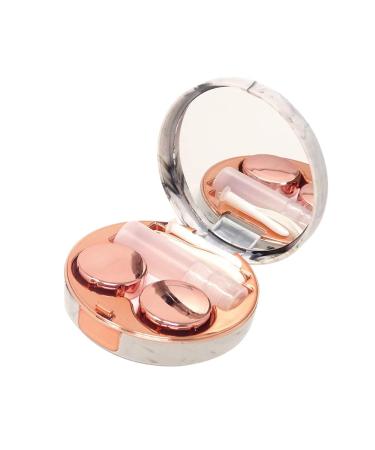 Jialwsjwan contact lens container invisible mirror contact lenses soak in the factual storage case.