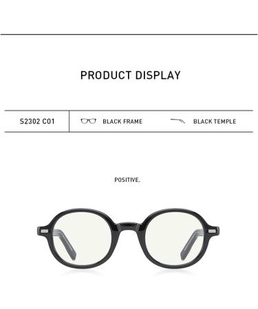 KDOQ Blue Light Filter Glasses - Oval Frame for Men & Women | Anti-Blue Ray Gaming & Computer Glasses - Black - Buy Online on GoSupps.com