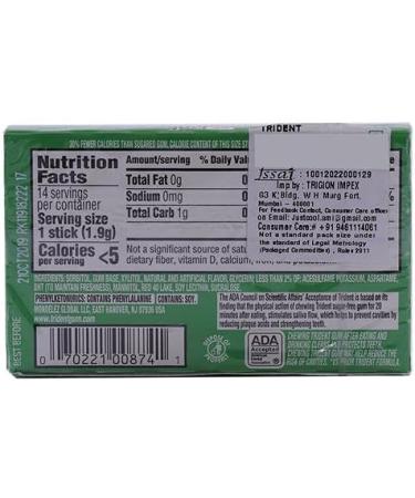 Trident Sugar Free Chewing Gum Watermelon Twist 14 Sticks 26 g - Buy Online on GoSupps.com