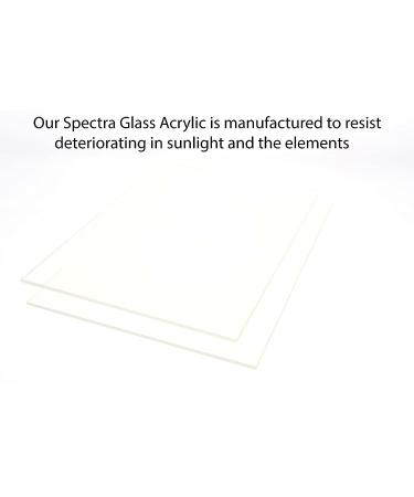 12"x24"(1/2") Spectra Glass Clear Acrylic Sheet-Choose Many Sizes & Thicknesses- Shatter Resistant-Half The Weight & 17X Stronger Than Glass-DIY Arts and Crafts Home Repair All Sizes Cut Nominally. 12"x24" 1/2" - Buy Online on GoSupps.com