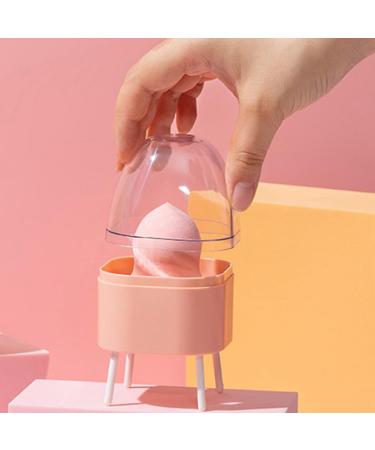 Fashion Pink Beauty Sponge Stand | Clear Dustproof Makeup Egg Holder & Storage Accessory - Buy Online on GoSupps.com