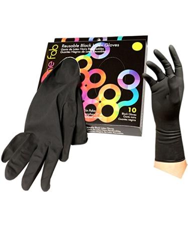Color Me Fab Size 7.5 Reusable Latex Gloves - 10 ct