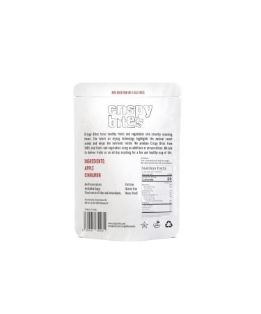 Crispy Bites Dried Apples 1oz 5 Pack (Cinnamon) - Gluten Free, Vegan, Crunchy Healthy Snack - Buy Online on GoSupps.com
