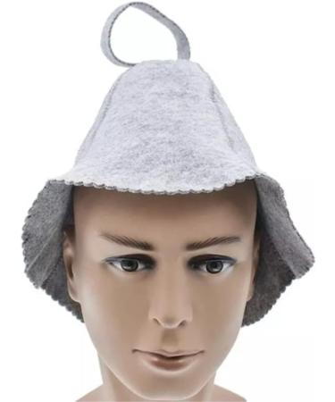 2-Pack Filz Sauna Caps | Universal Sauna Accessories for Men & Women | Gray Sauna Hats - Perfect Gift for Sauna Lovers - Buy Online on GoSupps.com