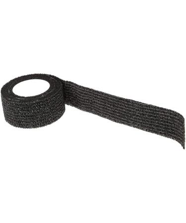 Cohesive Crepe Bandage - Elastic Self Adhesive Tape for Sports Injuries Swelling & Sprains (Pack of 10 2.5cm x 4.5m) - Black - Fast International Shipping - Buy Online on GoSupps.com