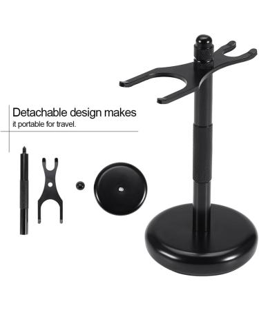 Shaving Brush Stand - Zinc Alloy Holder for Moustache & Razor | Stable & Balanced Black - Buy Online on GoSupps.com