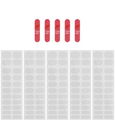 NULYLU 10 Sheets Nail Stickers Gel Nail Strips Manicure Kit Nail Polish Wraps Nail Art Stickers De Gel Semi Durci Nail Art Sticker Gel Transparent Stickers Gel Nail Kit Double Sided Tape - Buy Online on GoSupps.com