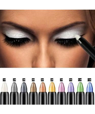 15 Colors Pearlescent Eyeshadow Pencil Waterproof Long Lasting Glitter Shimmer Eye Shadow Pen Eyeliner Stick Eyes Makeup Tools (Color : 14) - Buy Online on GoSupps.com