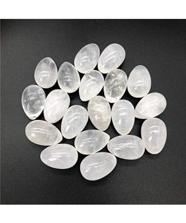 Natural Crystal Rough 1pc Natural White Quartz Crystal Egg Shaped Stones Polished Clear Quartz Eggs Natural Stones and Crystals - Buy Online on GoSupps.com
