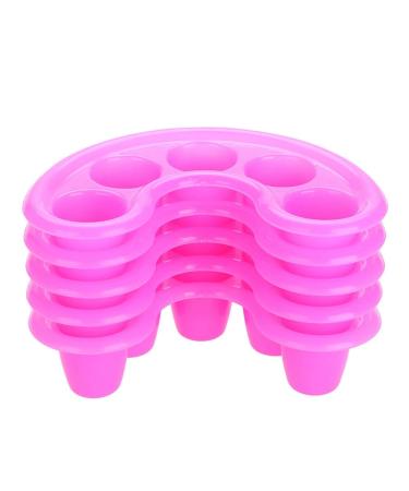 Portable Five-Finger Nail Gel Removal Bowl Set - 5 Soft Plastic Hand Sink Bowls for Manicure & Beauty Salons - Buy Online on GoSupps.com