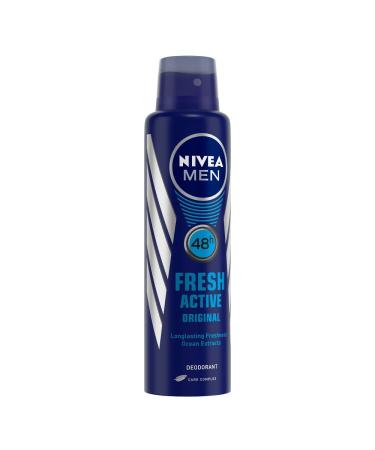 Nivea Fresh Active Original Deodorant 150ml - 48 Hour Protection | International Shipping Available - Buy Online on GoSupps.com