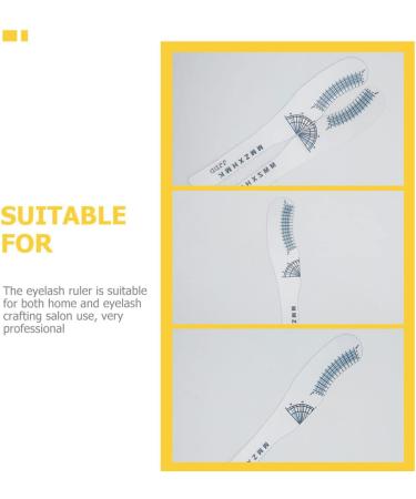 FRCOLOR 40 Pcs Eyelash Measuring Ruler Mascara Tool Lash Measuring Tools Lash Ruler Curly Suite 1 count (Pack of 1) As Shownx4pcs - Buy Online on GoSupps.com