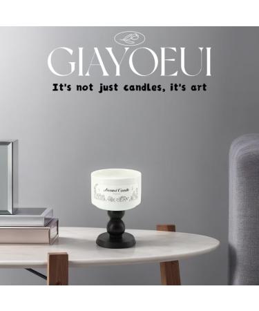 Scented Candle for Women | 7.5 oz Natural Soy Aromatherapy Candle | Floral Scents in Elegant Ceramic Wood Cup | Perfect Gift for Men & Women - Buy Online on GoSupps.com