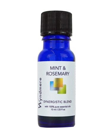 Wyndmere Mint & Rosemary Essential Oil Blend - 100% Pure Therapeutic Quality - 10ml - Made in USA