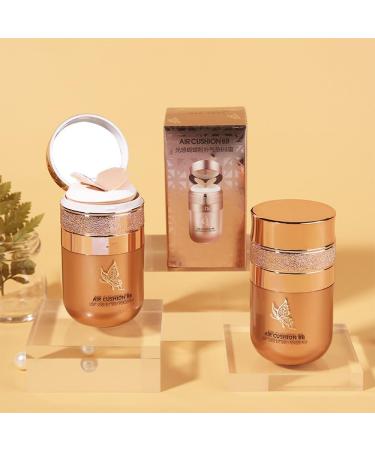 Rosetimes Air Cushion Bb Cream Korea Moisturizing Concealer Makeup Butterfly Air Cushion Powder Puff Effectively Cover Skin Imperfections Conceals Pores Long-Lasting Waterproof for All Skin. (ivory white) - Buy Online on GoSupps.com
