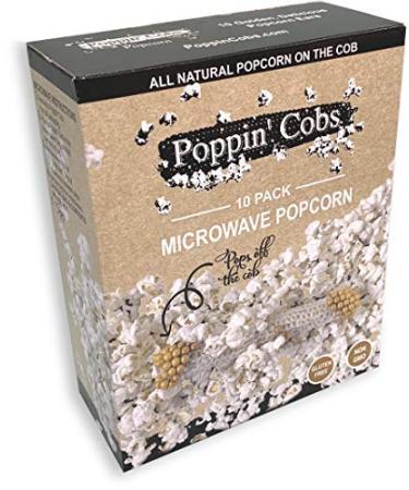 10 Pack Popcorn on the Cob - Poppin' Cobs Microwave Popcorn - Buy Online on GoSupps.com