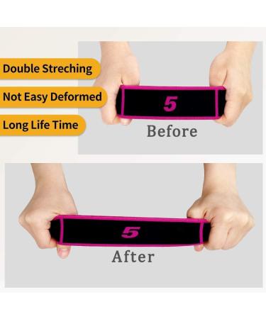 2 Pieces Yoga Stretch Belt & Resistance Bands - Adjustable Fitness Exercise Ribbons for Dance Gymnastics & Training (Pink & Yellow) - Buy Online on GoSupps.com