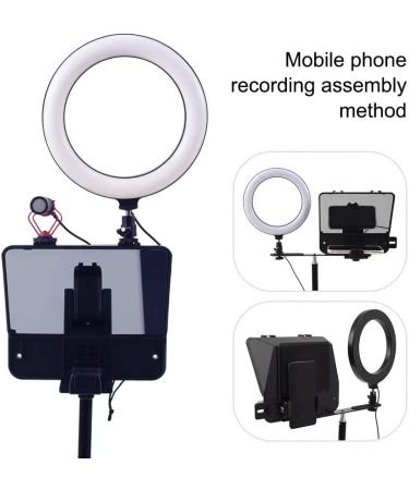 Inmei A10 Portable Teleprompter with Phone Holder & Remote Control - Ideal for Video Recording, Live Streaming, Interviews, Presentations & Speeches - Buy Online on GoSupps.com
