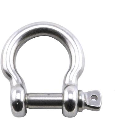 4 Pcs Stainless Steel Anchor Shackle 1/4 - Heavy Duty Bow Shackle for Lifting, Sailing, Camping - Screw Pin Hardware for Chains, Wirerope - Outdoor Survival Gear - Buy Online on GoSupps.com
