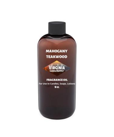 Mahogany Teakwood Type Fragrance Oil (Our Version of The Brand Name) ( 16 oz Bottle) for Candle Making  Soap Making  Tart Making  Room Sprays  Lotions  Car Fresheners  Slime  Bath Bombs  Warmers   Mahogany Teakwood 16 Fl...