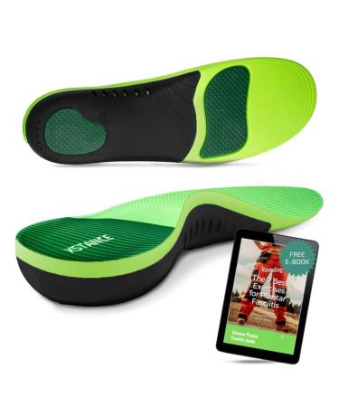 Insoles for Shoes and Work Boots | Plantar Fasciitis Relief & Arch Support | Orthotic Inserts for Men & Women | Relieve Foot Pain | Anti-Fatigue Good for 200+ lbs (8-10 Men / 9-11 Women) M (8-10 Men / 9-11 Women)