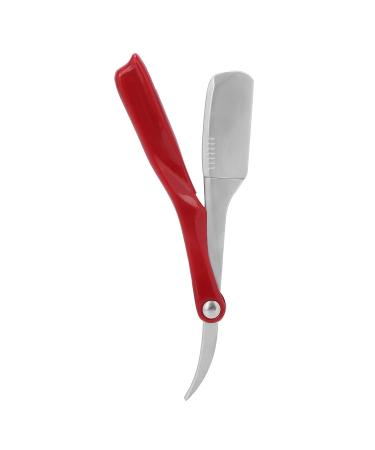 Vintage Barber Straight Shaver - Stainless Steel Manual Men's Razor Holder (Red) | Buy Now for International Shipping! - Buy Online on GoSupps.com