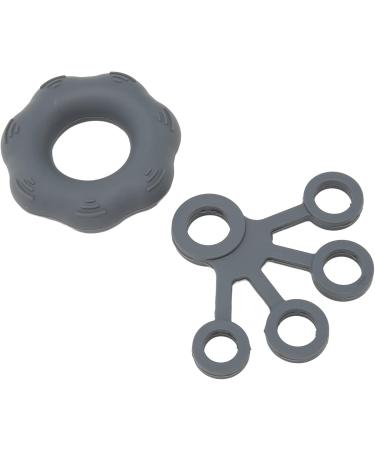 Finger Exerciser Silicone Hand Grip Strengthener Washable for Weak Hands (Dark Grey) - Buy Online on GoSupps.com