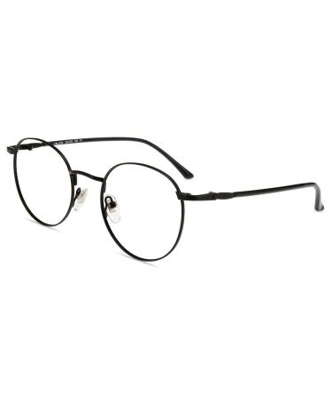 Firmoo Blue Light Blocking Reading Glasses with Anti Eyestrain Glare Function for Women Men Black 0.0 x