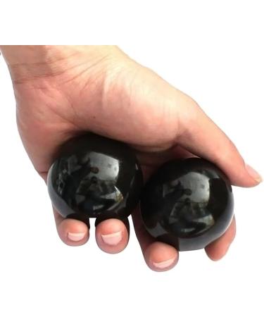 Buy Healifty Black Baoding Balls - 2-Inch Chinese Massage Balls for Hand Exercise & Wellness | International Shipping - Buy Online on GoSupps.com