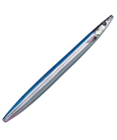 Savage Gear Line Thru Sandeel - Sea Trout Lure Blue Silver UV 8.5cm / 11g