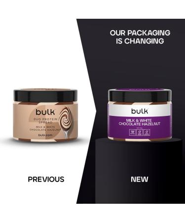 Duo Protein Spread Milk & White Chocolate Hazelnut 500g - Bulk Size | High Protein Snack Spread - Buy Online on GoSupps.com
