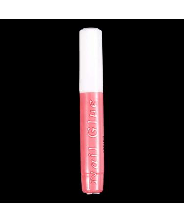 Obahdirry Women Beauty Mini Professional Nail False Art Decorate Tips Acrylic Glue White+Pink - Buy Online on GoSupps.com