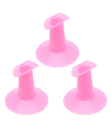 Milisten 3pcs Nail Finger Rest Finger Stand for Painting Nails Manicure Finger Holder Gel Pink Easel Painted