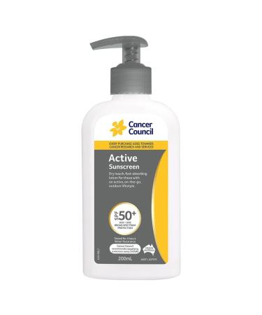 Cancer Council Work SPF 50+ Sunscreen Pump Bottle 200 ml