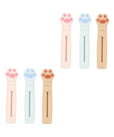 Healeved Bart 6 piece women's face Face cutter women paper cutter bikinicon trimmer Face hair eyebrows for women eyebrows 7.7x2cmx2pcs random color x 2 pieces