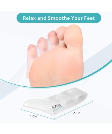 Haofy Silicone Toe Spreader - 4 PCS Small Toe Separator for Overlapping Toes Relief from Pressure & Pain - Buy Online on GoSupps.com