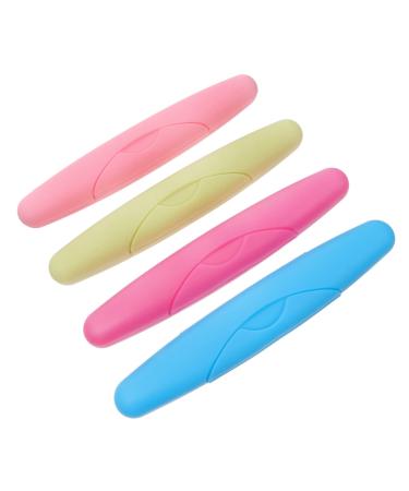 Plafope 4 pieces of portable toothbrushes carrier carrier bag Beautable toothbrush holder toothbrush protection storage accessories portable toothbrushes storage