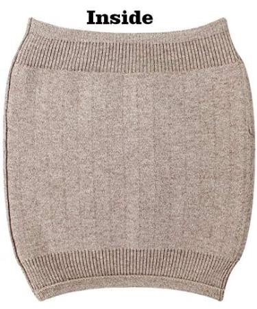 Unisex Cashmere Waist Warmer - Soft Wool Warming Belt for Lower Back Support | Elastic Comfort in Camel - Buy Online on GoSupps.com